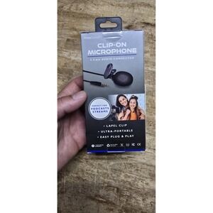 Prime Connect Lavalier Lapel Clip-On Microphone 3.5mm Audio Jack for Phone PC